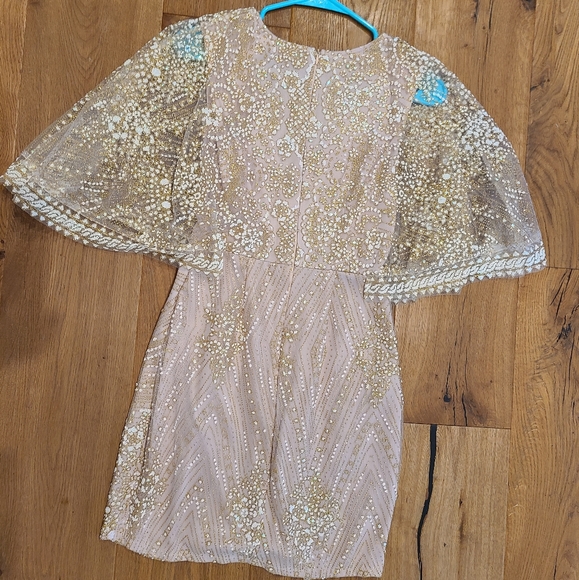 Hello Molly Evening Sun Dress Champagne - Picture 6 of 7